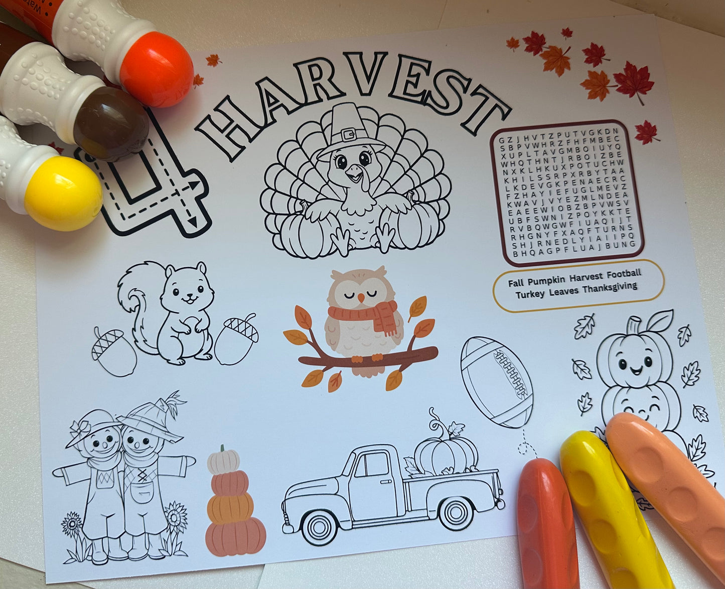 Digital Fall Activity Sheet